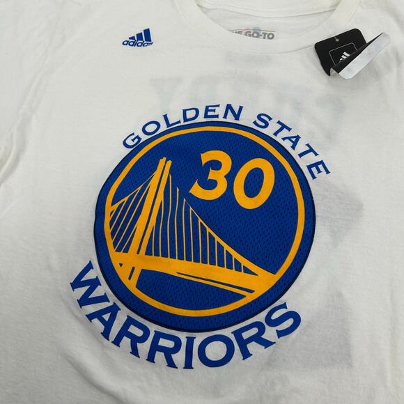 NWT Men's Adidas The Go-To Tee Golden State Warriors Stephen Curry 30 T Shirt~ L - Picture 3 of 9